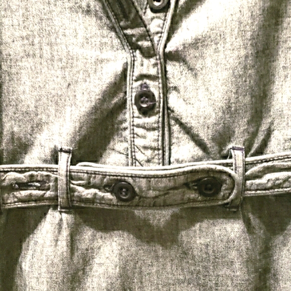 THE XDYE COLLECTION SHORT SLEEVE DENIM DRESS SZ M - Picture 5 of 7